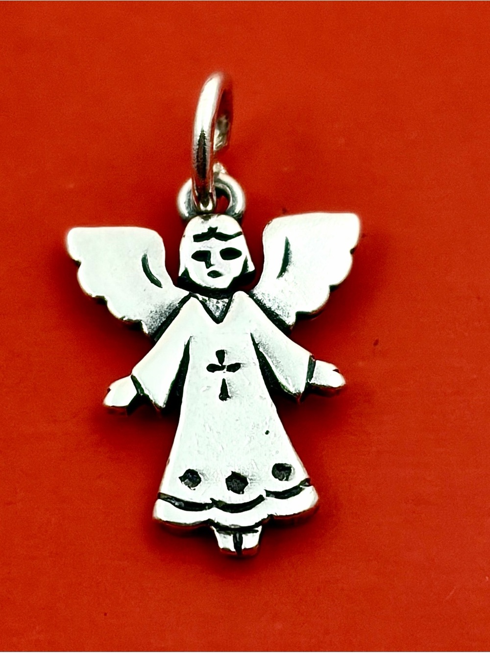 James Avery Retired Sterling Silver GUARDIAN ANGEL Charm